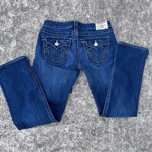 True Religion Dark Blue Straight Leg Jeans